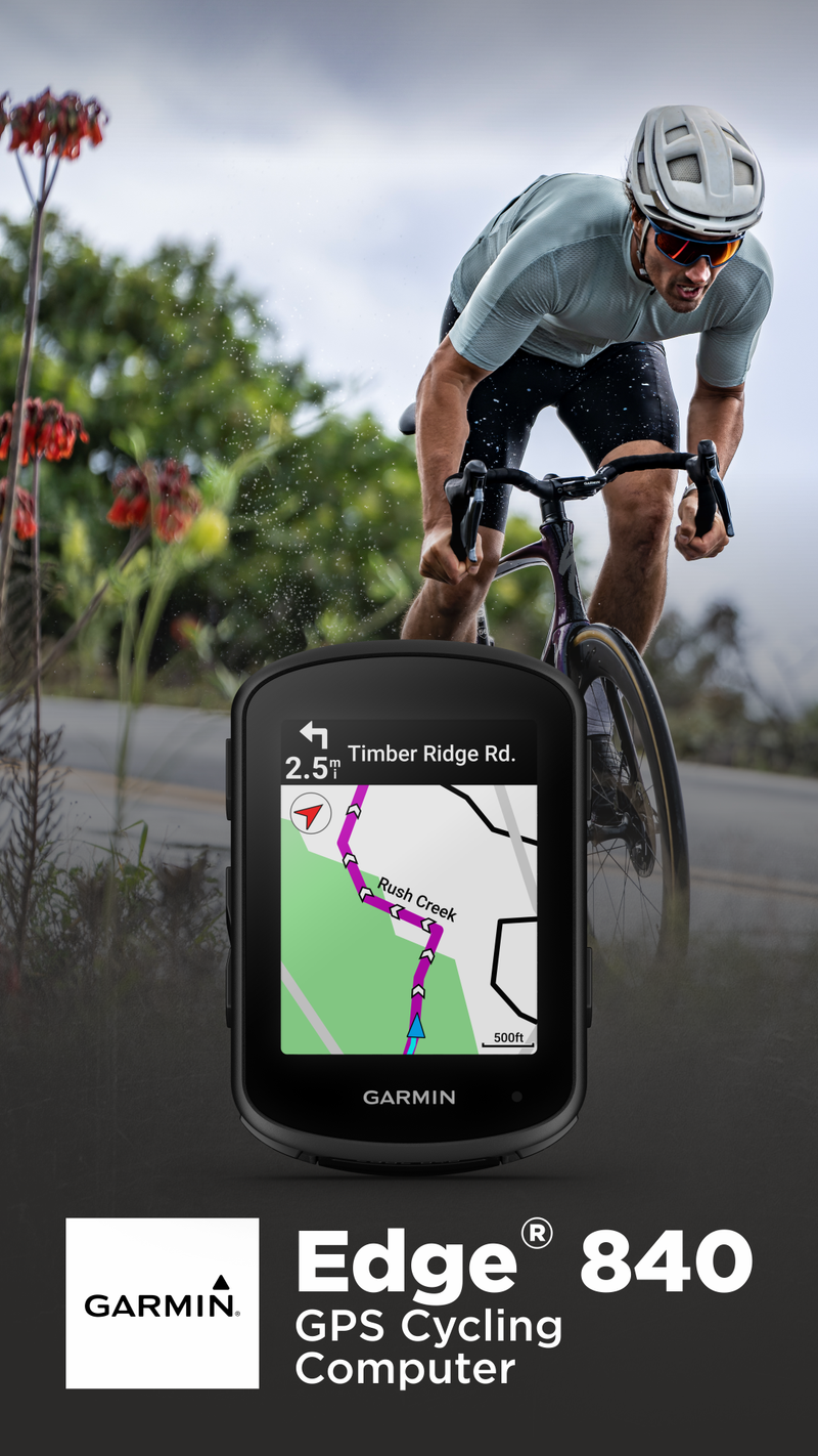 Garmin Edge 840 GPS Cycling Computer, Touchscreen, Button Controls, Advanced Navigation with Wearable4U Power Bank Bundle