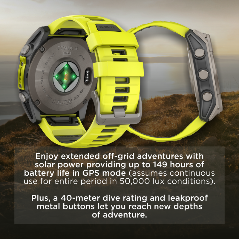 Garmin fenix 8, Multisport GPS Smartwatch, Wearable4U