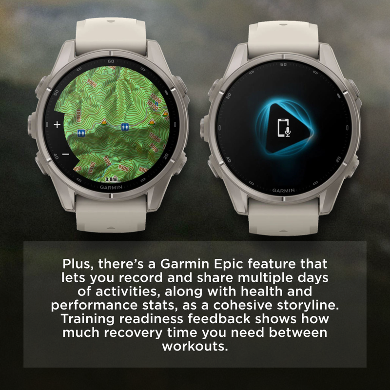 Garmin Fenix 9 AMOLED Premium Multisport GPS Smartwatch, Titanium, Sapphire