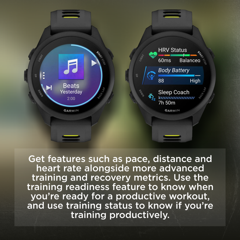 Garmin Forerunner 170 Music GPS Running Smartwatch AMOLED Touchscreen Display
