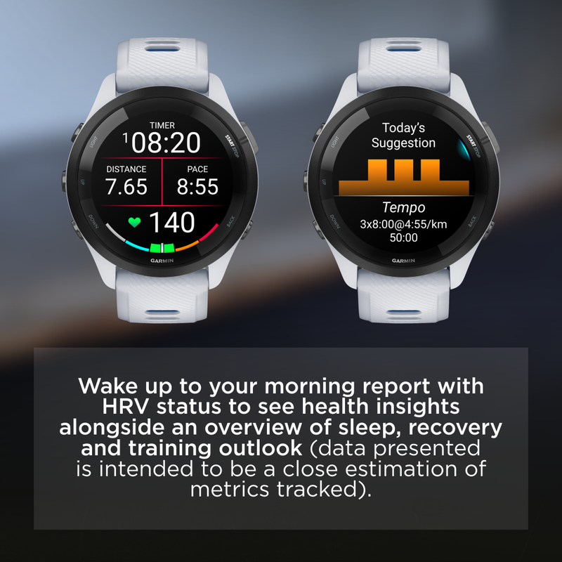 Garmin Forerunner 265 Series Running Smartwatch, 46mm or 42mm AMOLED Touchscreen Display