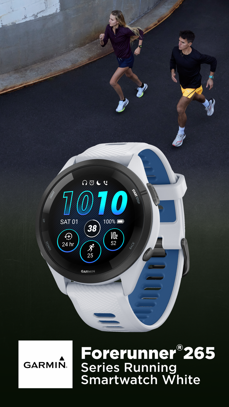 Garmin Forerunner 265 Series Running Smartwatch, 46mm or 42mm AMOLED Touchscreen Display