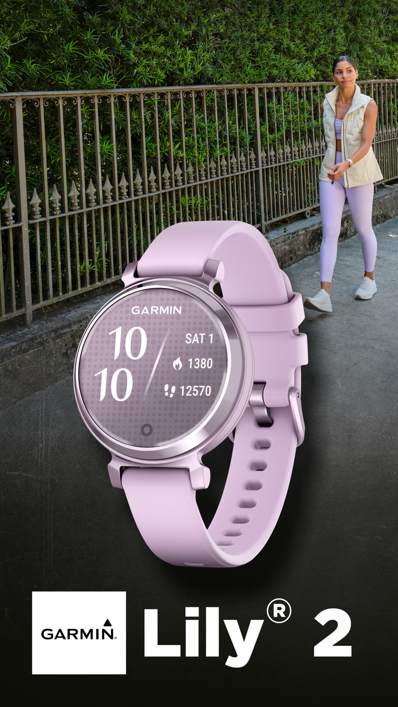 Garmin Lily 2  Women Small Stylish Smartwatch & Fitness tracker | Up to 5 days Battery Life, Health & Wellness Monitoring. with Wearable4U Gift Bundle