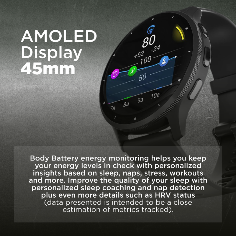 Garmin Venu 3 Series GPS Smartwatch AMOLED Display 41mm Watch, Advanced Health and Fitness Features, Wheelchair Mode, Sleep Coach with Wearable4U Bundle