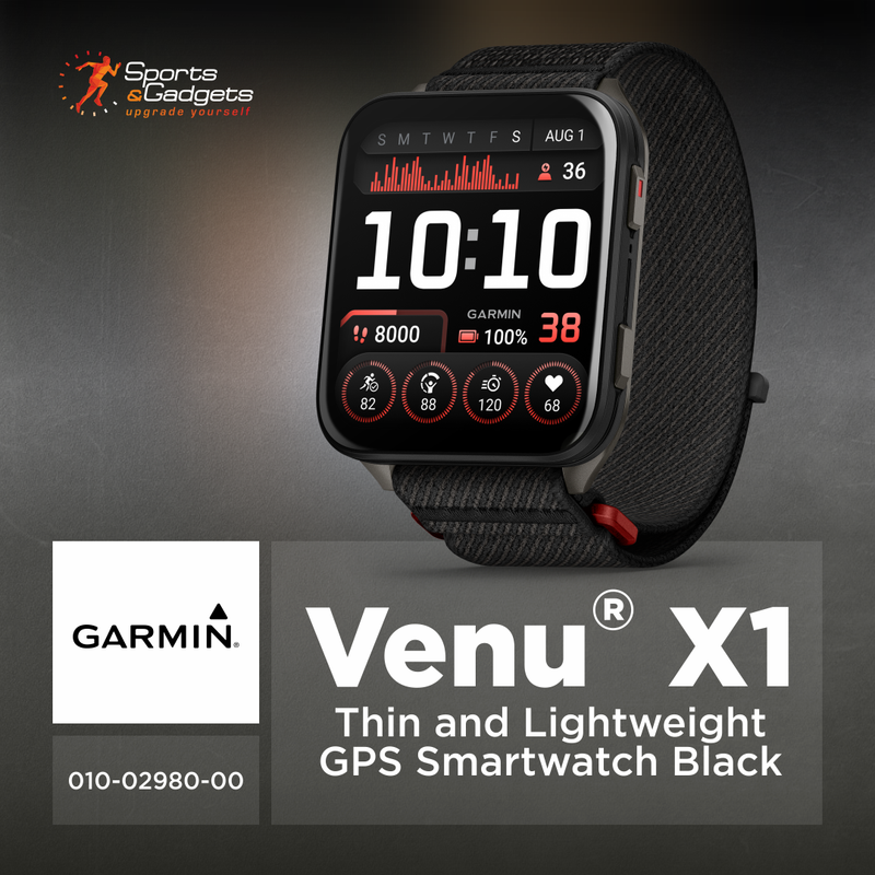 Garmin Venu X1 Thin and Lightweight GPS Smartwatch, AMOLED Display, Titanium Comfort Fit Nylon Band, Wearable4U