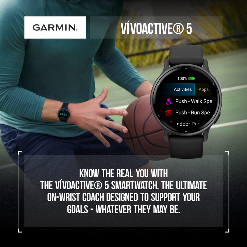 Garmin Vivoactive 5, Health and Fitness GPS Smartwatch, 1.2" AMOLED Display, Up to 11 Days of Battery
