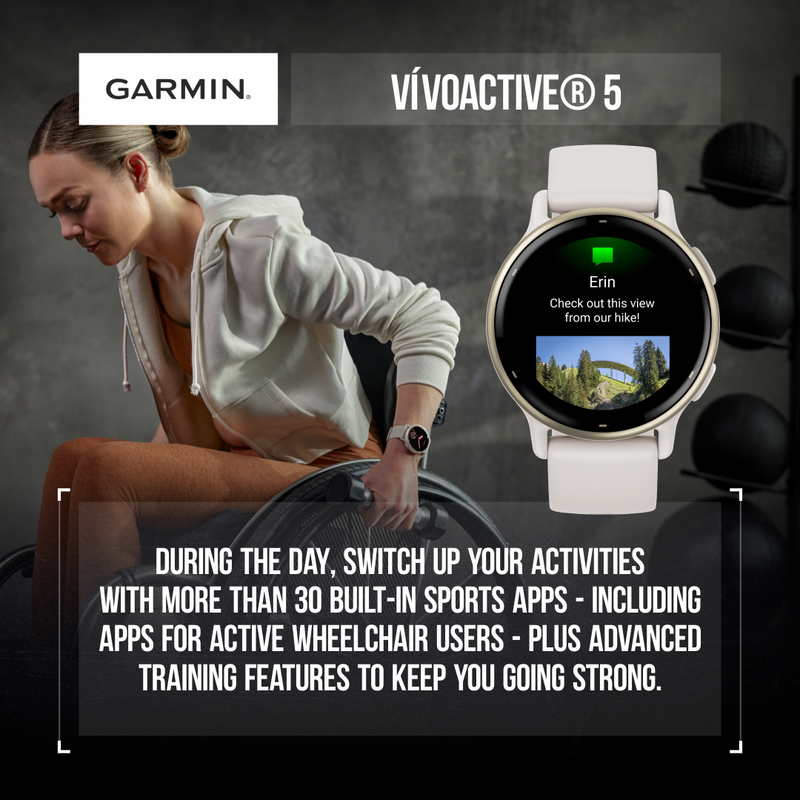 Garmin Vivoactive 5, Health and Fitness GPS Smartwatch, 1.2" AMOLED Display, Up to 11 Days of Battery