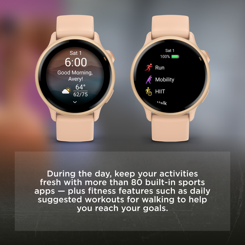 Garmin Vivoactive 6 - Health & Fitness GPS Smartwatch, 1.2" Bright AMOLED Display, Up to 11 Days of Battery | Wearable4U Bundle