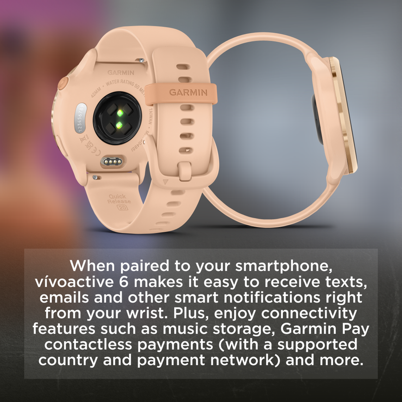 Garmin Vivoactive 6 - Health & Fitness GPS Smartwatch, 1.2" Bright AMOLED Display, Up to 11 Days of Battery | Wearable4U Bundle