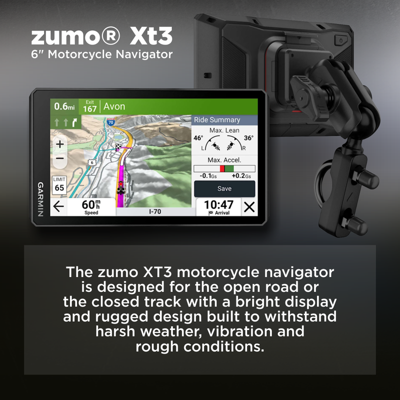 Garmin Zumo XT3 Rugged Motorcycle GPS Navigator | Wearable4U Power Bank Bundle