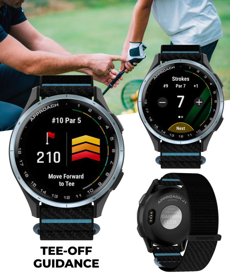 Garmin Approach J1, Junior Golf Watch with GPS, Bright & Colorful Display, Tee-Off Guidance, Essential Features for Learning & Improving | Wearable4U Bundle