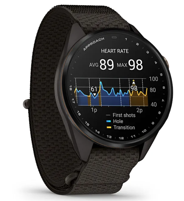 Garmin Approach S72 Golf GPS Smartwatch, AMOLED, Advanced Golf Features, Green Reading, Swing Metrics, 43,000+ CourseView Maps