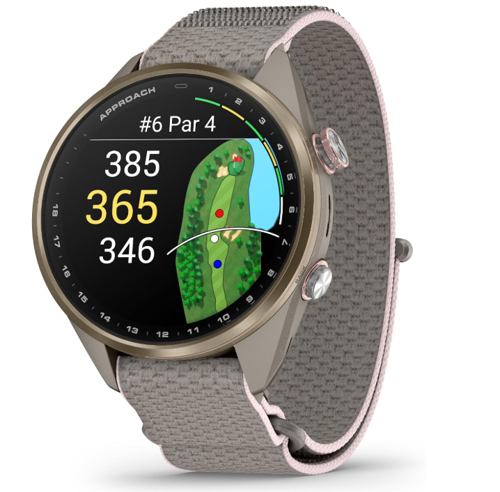 Garmin Approach S72 Golf GPS Smartwatch, AMOLED, Advanced Golf Features, Green Reading, Swing Metrics, 43,000+ CourseView Maps