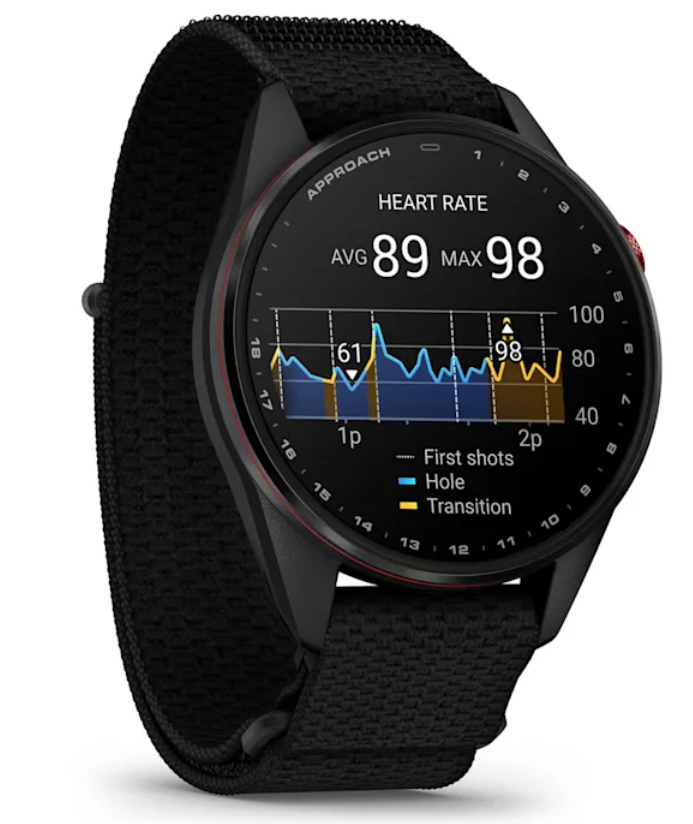 Garmin Approach S72 Golf GPS Smartwatch, AMOLED, Advanced Golf Features, Green Reading, Swing Metrics, 43,000+ CourseView Maps