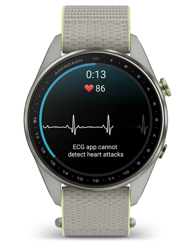 Garmin Approach S72 Golf GPS Smartwatch, AMOLED, Advanced Golf Features, Green Reading, Swing Metrics, 43,000+ CourseView Maps