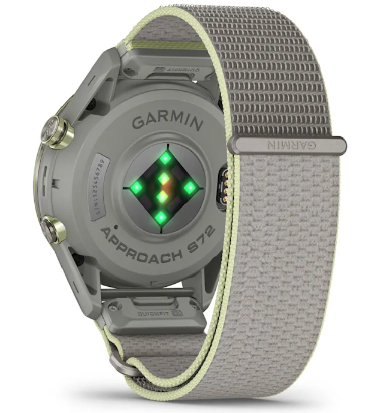 Garmin Approach S72 Golf GPS Smartwatch, AMOLED, Advanced Golf Features, Green Reading, Swing Metrics, 43,000+ CourseView Maps