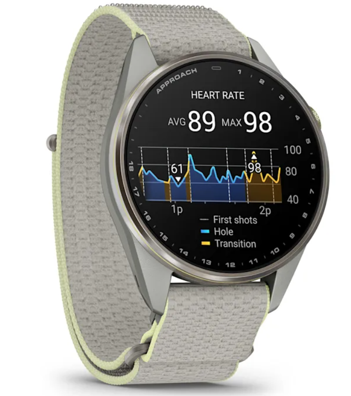 Garmin Approach S72 Golf GPS Smartwatch, AMOLED, Advanced Golf Features, Green Reading, Swing Metrics, 43,000+ CourseView Maps