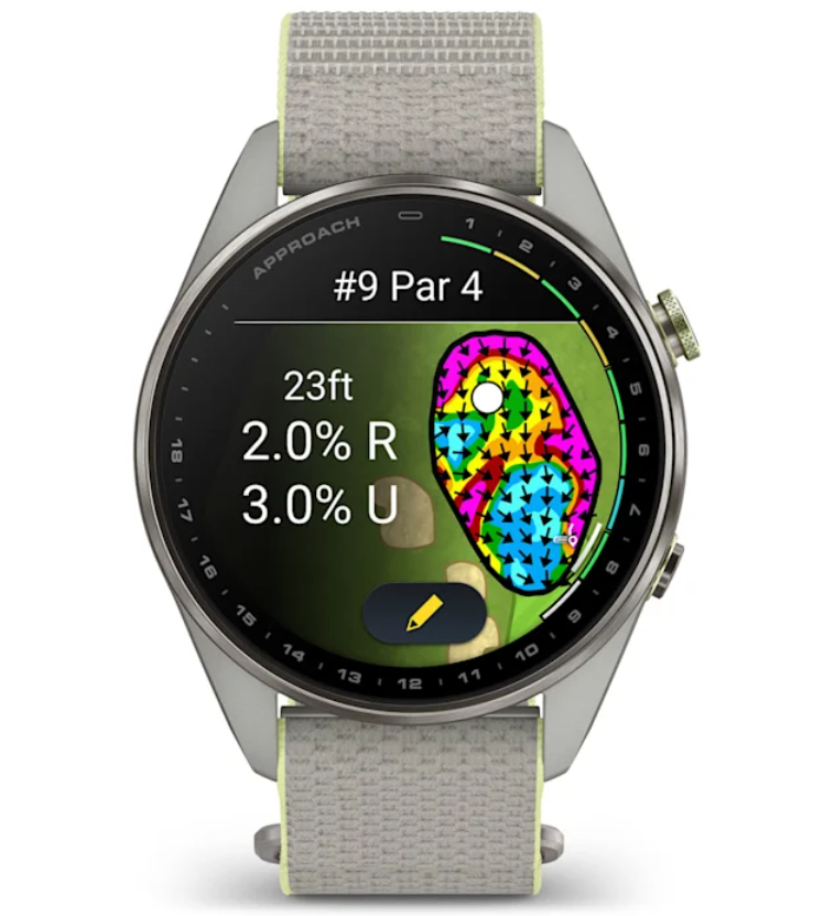 Garmin Approach S72 Golf GPS Smartwatch, AMOLED, Advanced Golf Features, Green Reading, Swing Metrics, 43,000+ CourseView Maps