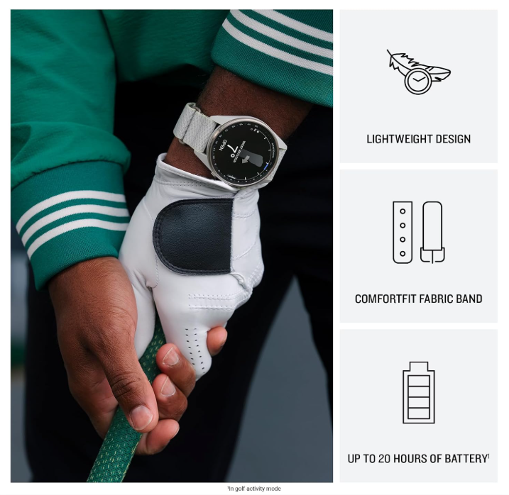 Garmin Approach S72 Golf GPS Smartwatch, AMOLED, Advanced Golf Features, Green Reading, Swing Metrics, 43,000+ CourseView Maps