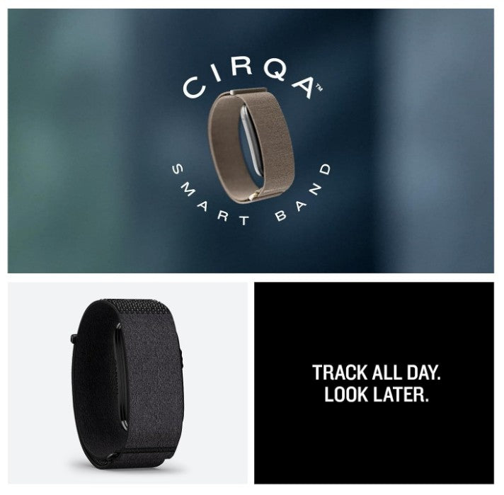 Garmin CIRQA Screenless Smart Band S-M/L-XL, Health & Fitness Tracker 24/7