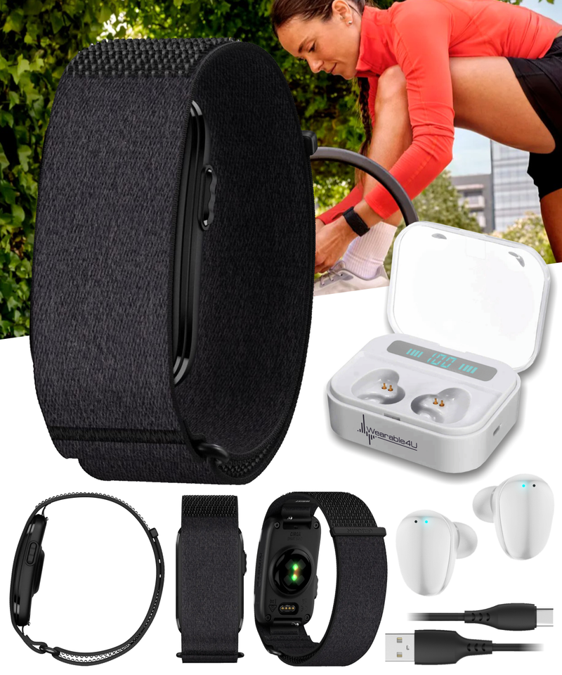 Garmin CIRQA Screenless Smart Band S-M/L-XL, Health & Fitness Tracker 24/7 | Wearable4U Bundle