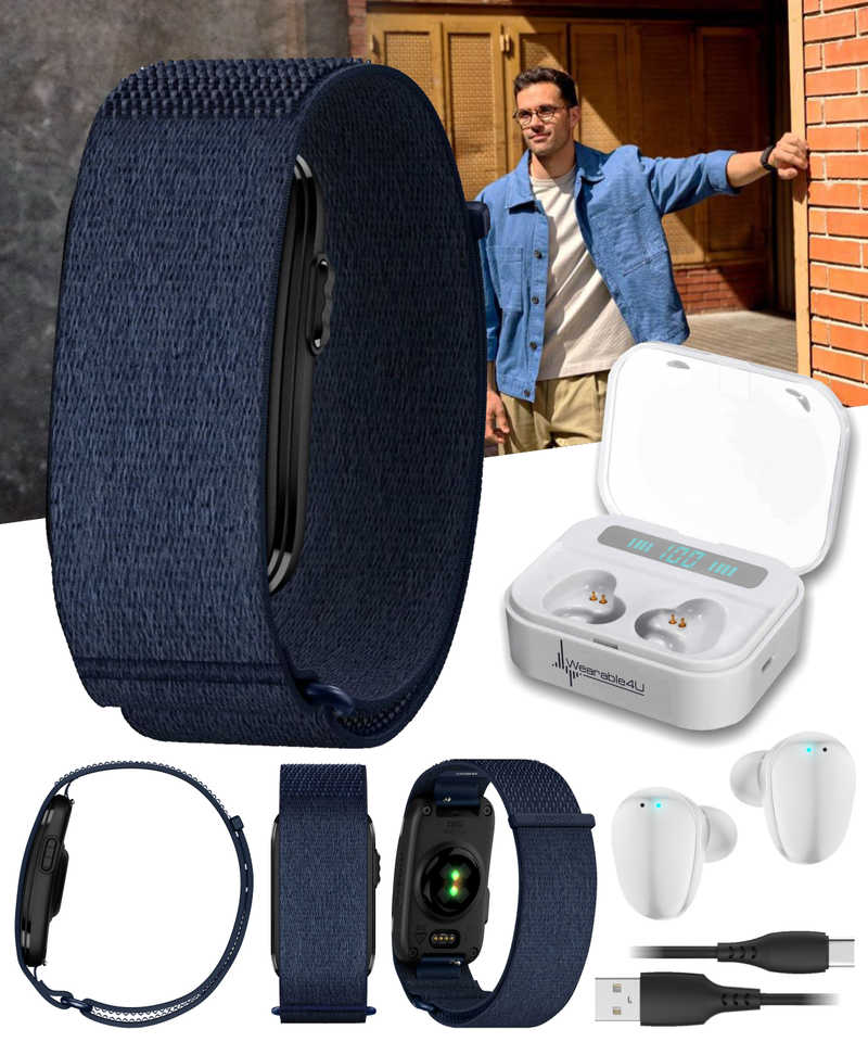 Garmin CIRQA Screenless Smart Band S-M/L-XL, Health & Fitness Tracker 24/7 | Wearable4U Bundle
