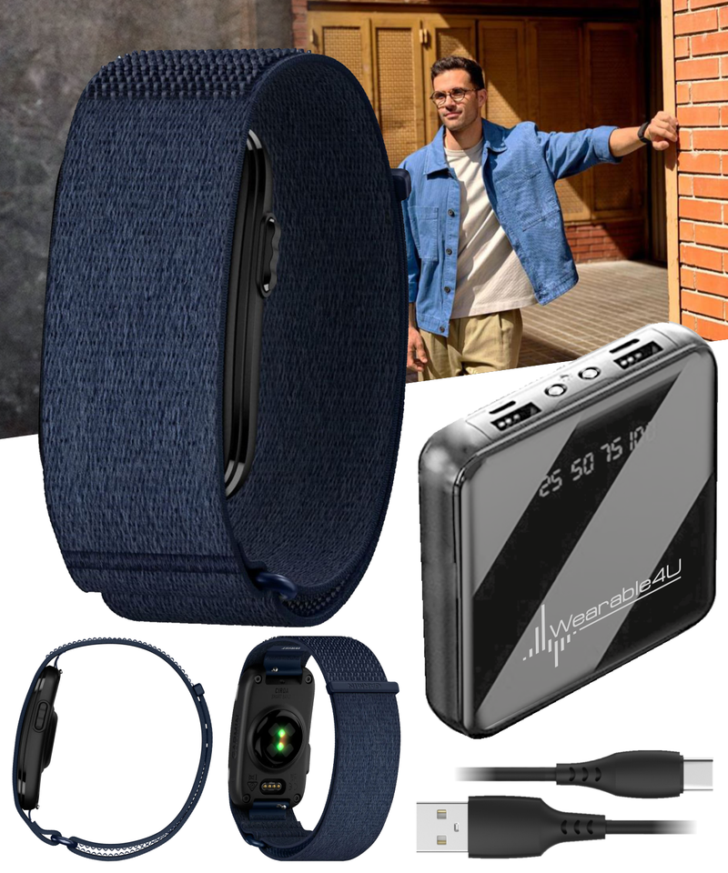 Garmin CIRQA Screenless Smart Band S-M/L-XL, Health & Fitness Tracker 24/7 | Wearable4U Bundle