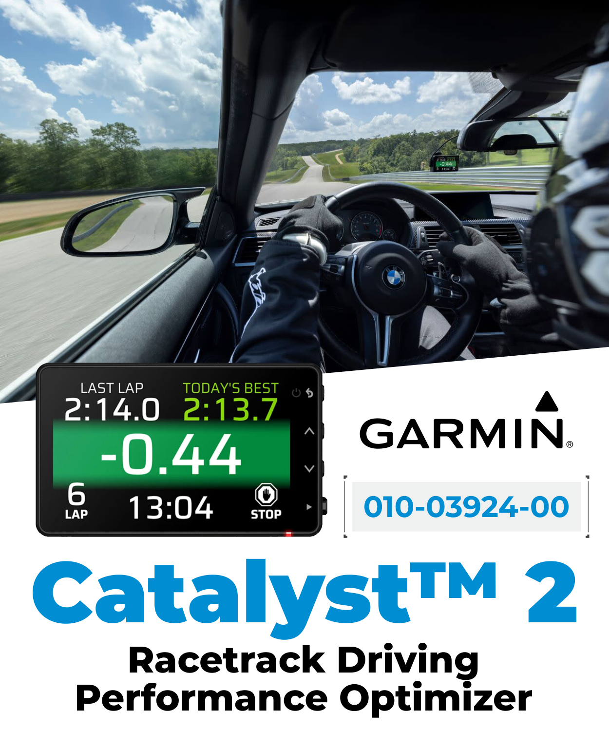 Garmin Catalyst 2 Racetrack Driving Performance Optimizer, On-Track Co ...