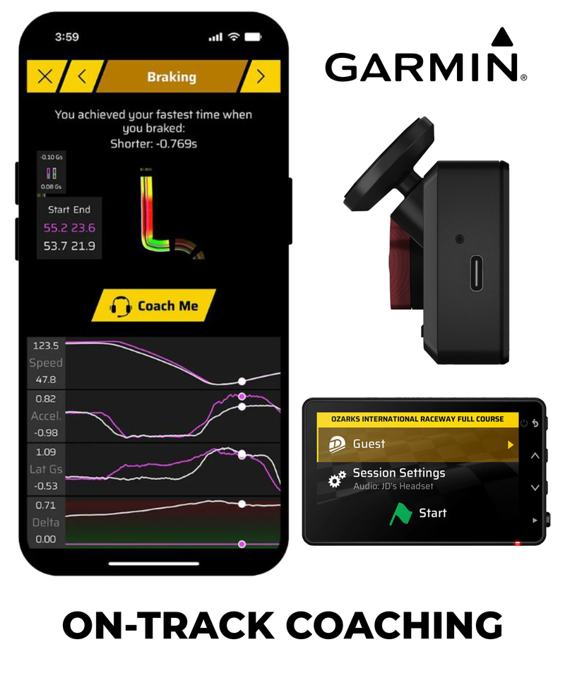 Garmin Catalyst 2 Racetrack Driving Performance Optimizer, On-Track Coaching, Leaderboards, Motorsports (010-03924-00) w/ Wearable4U PowerBank Bundle