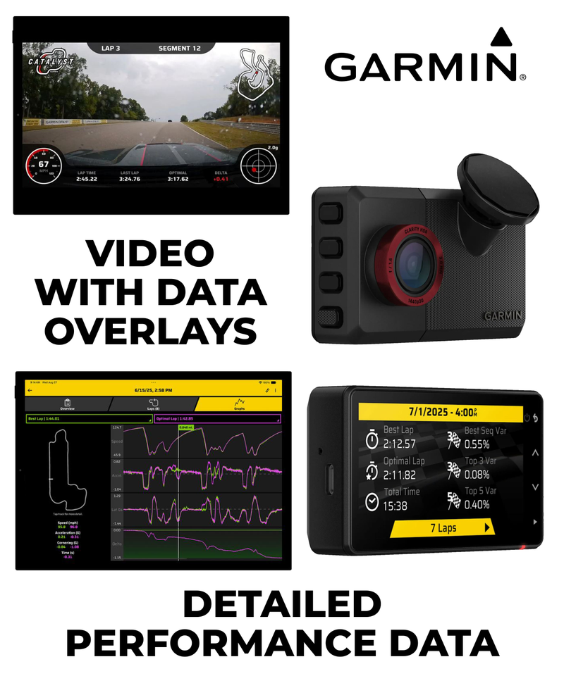 Garmin Catalyst 2 Racetrack Driving Performance Optimizer, On-Track Coaching, Leaderboards, Motorsports (010-03924-00) w/ Wearable4U PowerBank Bundle