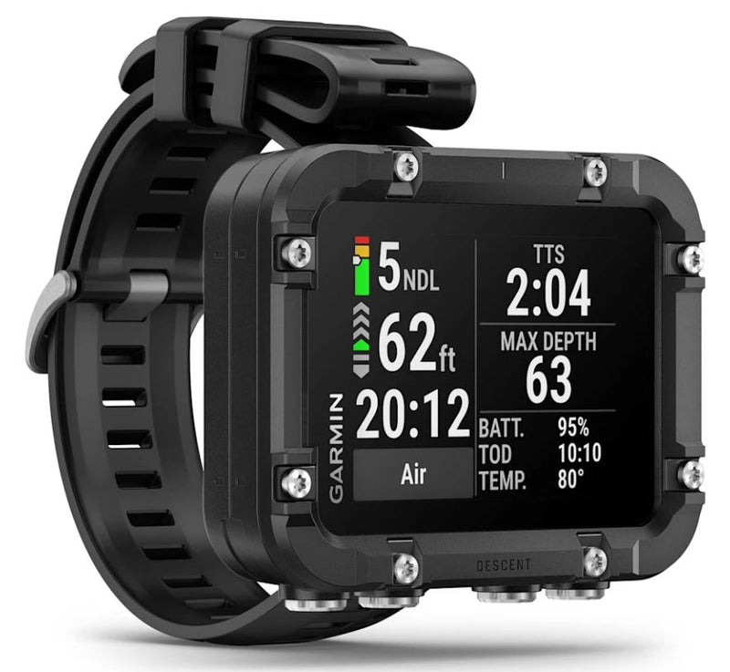 Garmin Descent X30, Rugged Dive Computer, Surface GPS, Button Controls, Up to 30 Hours of Battery Life, Vibrant 2.4-inch Color Display (010-03892-00) w/ Wearable4U Bundle