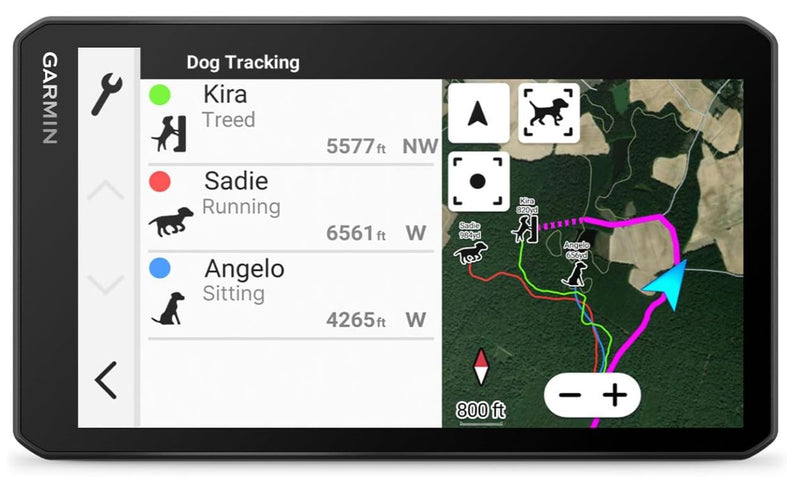Garmin DriveTrack 72, Dog Tracking GPS Navigator, 7-inch Touch Screen, Pair to Your Garmin Handheld and Track Up to 20 Dogs (010-04676-00) w/ Wearable4U Bundle