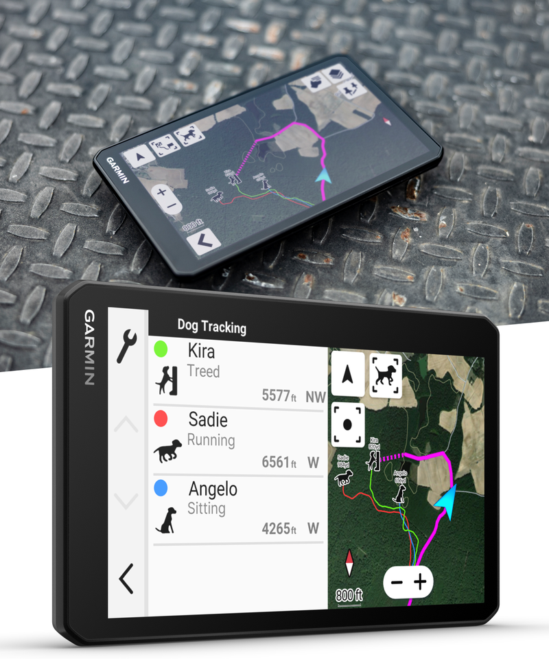 Garmin DriveTrack 72, Dog Tracking GPS Navigator, 7-inch Touch Screen, Pair to Your Garmin Handheld and Track Up to 20 Dogs (010-04676-00) w/ Wearable4U Bundle