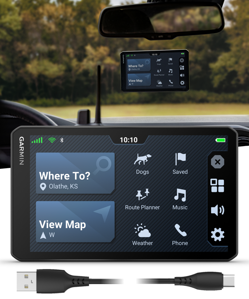 Garmin DriveTrack 72, Dog Tracking GPS Navigator, 7-inch Touch Screen, Pair to Your Garmin Handheld and Track Up to 20 Dogs (010-04676-00) w/ Wearable4U Bundle