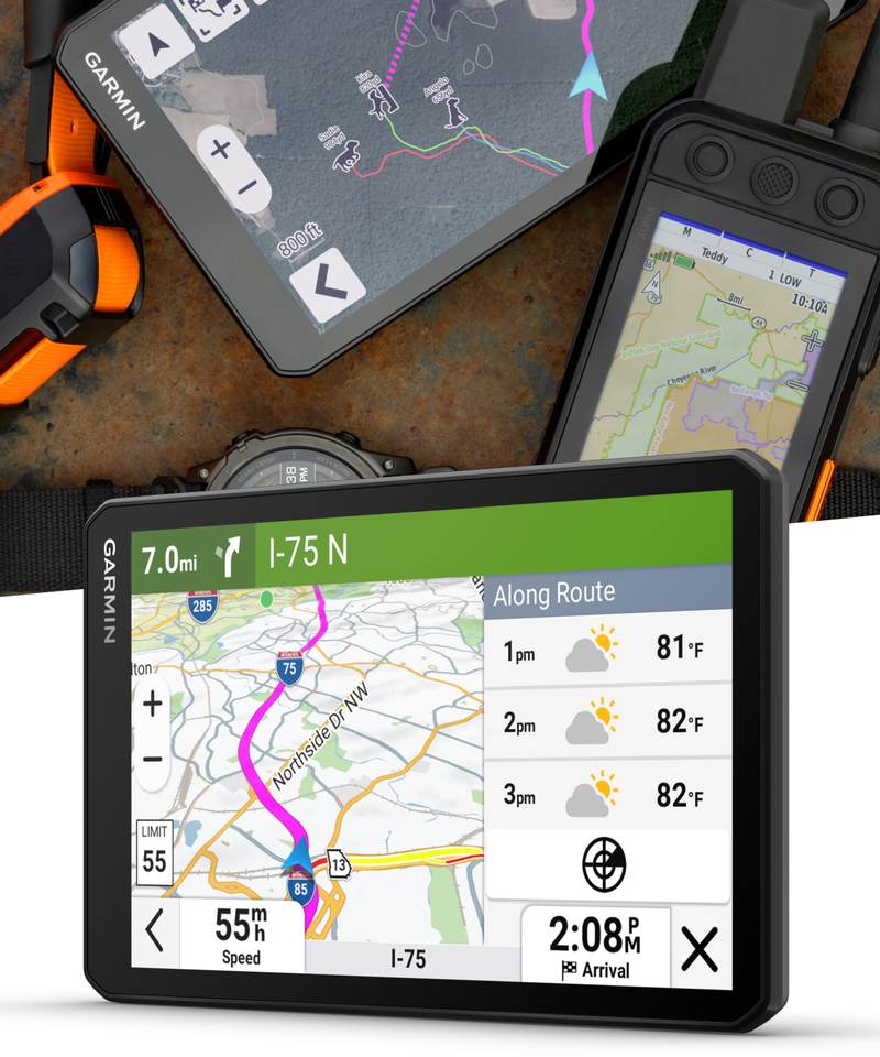Garmin DriveTrack 72, Dog Tracking GPS Navigator, 7-inch Touch Screen, Pair to Your Garmin Handheld and Track Up to 20 Dogs (010-04676-00) w/ Wearable4U Bundle