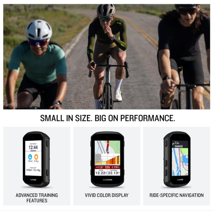 Garmin Edge 550 GPS Cycling Computer, Color Display, Button Controls, Preloaded Maps & Advanced Training Features w/ Wearable4U Bundle(010-03022-00)
