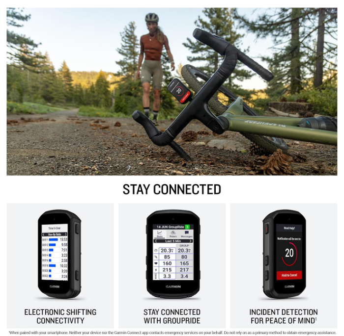 Garmin Edge 550 GPS Cycling Computer, Color Display, Button Controls, Preloaded Maps & Advanced Training Features w/ Wearable4U Bundle(010-03022-00)