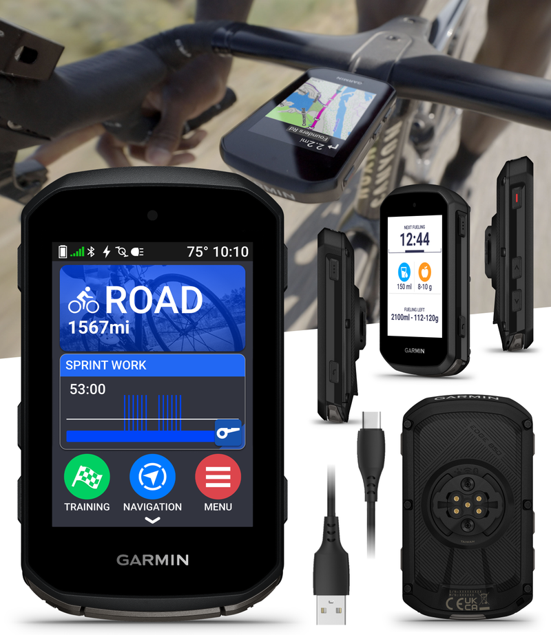 Garmin Edge 850 Compact GPS Cycling Computer, Vivid Color Touchscreen Display, Bike-Specific Mapping, Advanced Training & Performance Insights (010-03023-00) w/ Wearable4U Bundle