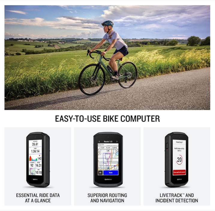 Garmin Edge Explore 3, Easy-to-Use Bike Computer, Superior Navigation, Responsive Touchscreen Display, See Ride Data & Alerts, Smartwatch Connectivity (010-04661-00)