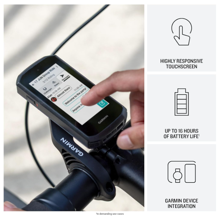 Garmin Edge Explore 3, Easy-to-Use Bike Computer, Superior Navigation, Responsive Touchscreen Display, See Ride Data & Alerts, Smartwatch Connectivity (010-04661-00)