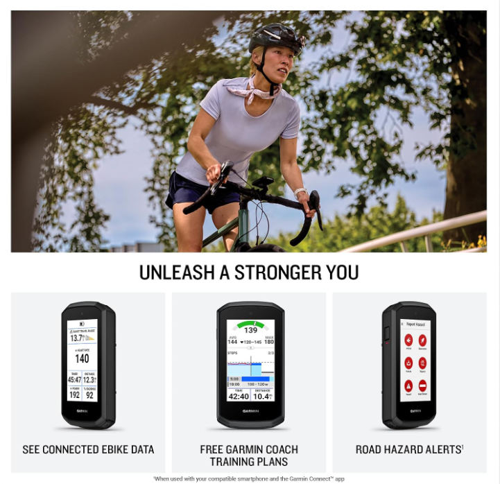 Garmin Edge Explore 3 Plus, Easy-to-Use Bike Computer, Built-In Speaker & Microphone, Voice Control, Superior Navigation, Responsive Touchscreen Display (010-04661-10)
