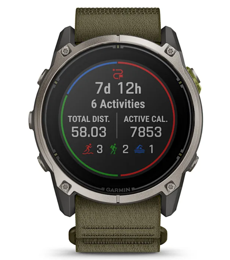 Garmin Enduro 4 Premium GPS Smartwatch, Sapphire, Solar Charging, Ultralight Design, LED Flashlight, Advanced Training & Endurance Features, TopoActive Maps (010-04799-00)