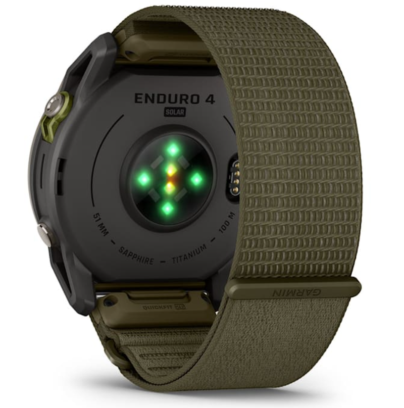 Garmin Enduro 4 Premium GPS Smartwatch, Sapphire, Solar Charging, Ultralight Design, LED Flashlight, Advanced Training & Endurance Features, TopoActive Maps (010-04799-00)