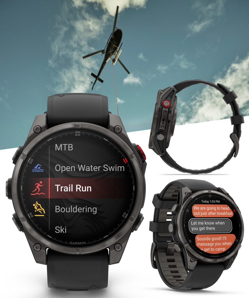 Garmin Fenix 8 Pro - 47 mm/51 mm AMOLED Sapphire Premium Connected Multisport GPS Smartwatch, inReach Technology | Wearable4U Bundle