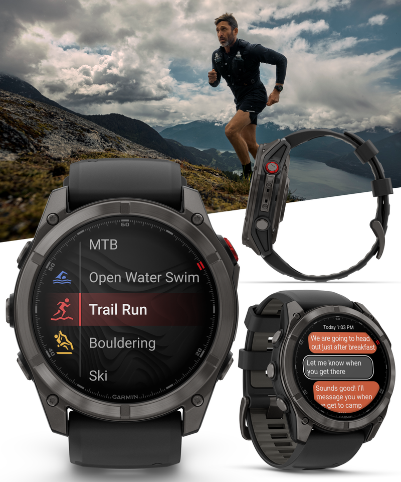 Garmin Fenix 8 Pro - 47 mm/51 mm AMOLED Sapphire Premium Connected Multisport GPS Smartwatch, inReach Technology | Wearable4U Bundle