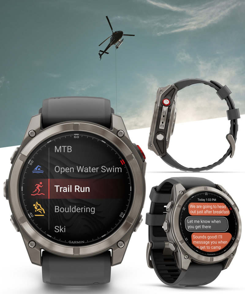 Garmin Fenix 8 Pro - 47 mm/51 mm AMOLED Sapphire Premium Connected Multisport GPS Smartwatch, inReach Technology | Wearable4U Bundle