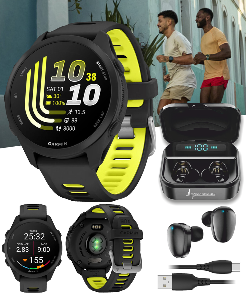 Garmin Forerunner 170 Music GPS Running Smartwatch AMOLED Touchscreen Display
