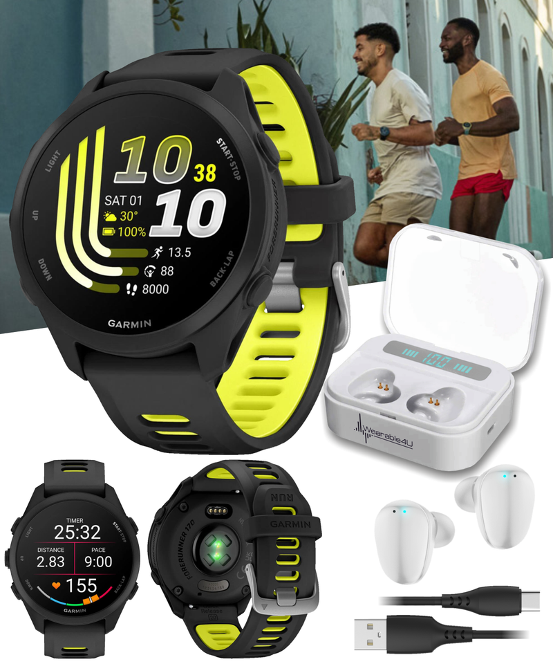 Garmin Forerunner 170 Music GPS Running Smartwatch AMOLED Touchscreen Display
