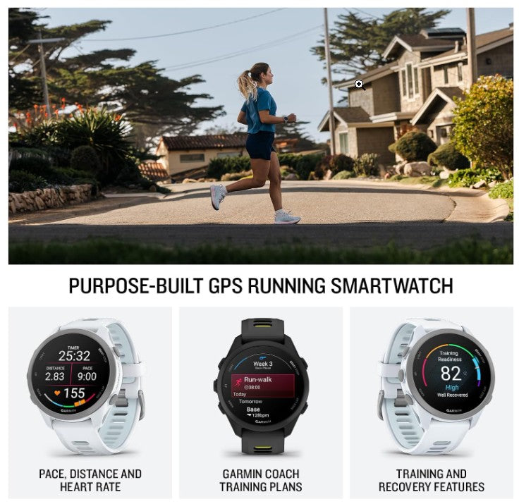 Garmin Forerunner 170 Music GPS Running Smartwatch AMOLED Touchscreen Display