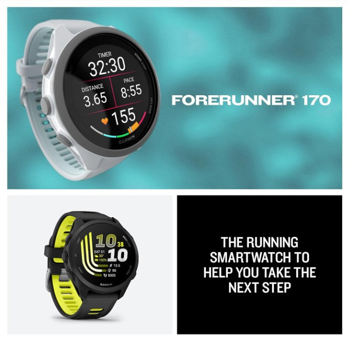 Garmin Forerunner 170 Music GPS Running Smartwatch AMOLED Touchscreen Display